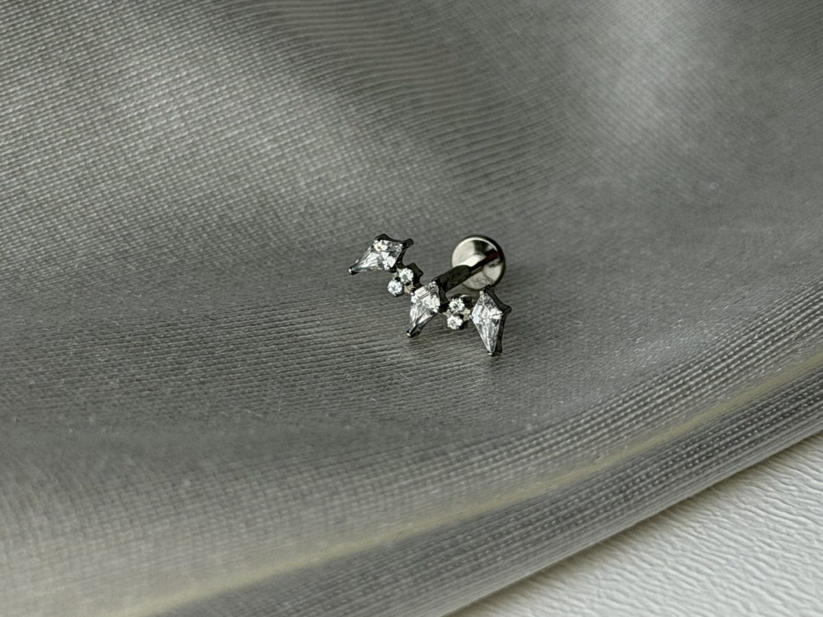 Square Titanyum Piercing - Görsel 3