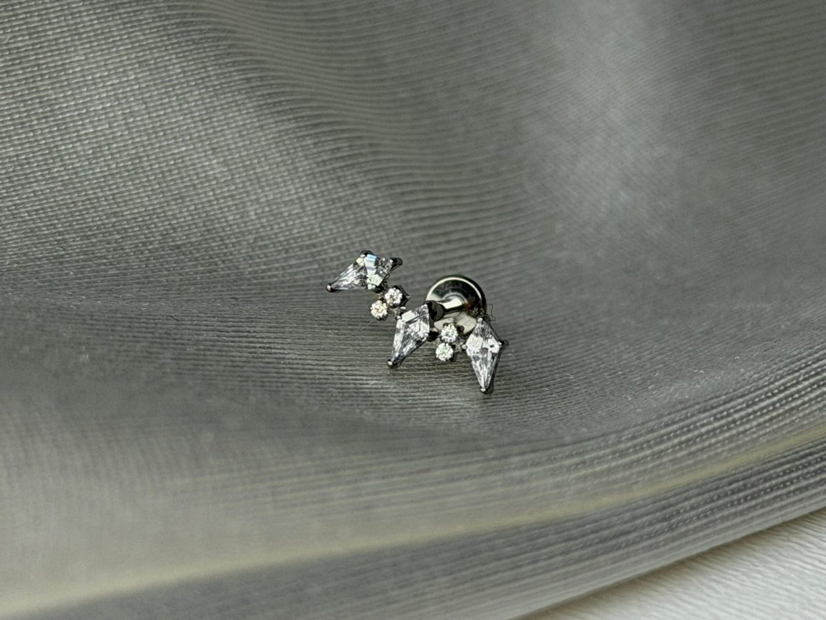 Square Titanyum Piercing - Görsel 2